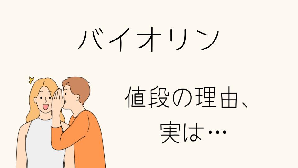 「ヴァイオリン なぜ高い？その理由を徹底解説」